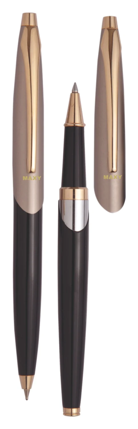 MAXY Cross Cut ball pen and roller set