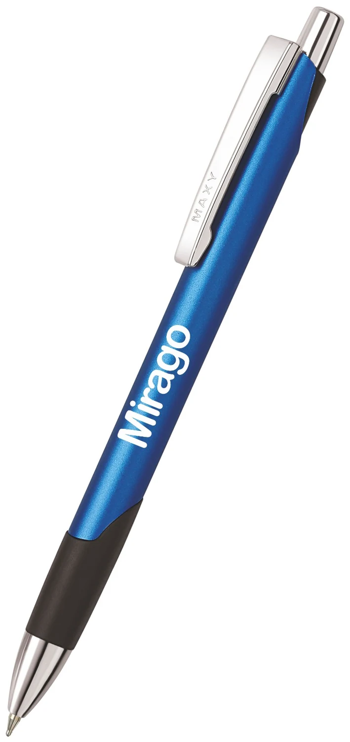 MAXY Mojo Metallic promotional pen, blue